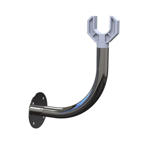 Slidelock 10' - 15' Telescopic Roller Wall Mounted - 43mm Stainless Steel End Stands