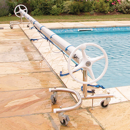 Slidelock 16' - 21' Telescopic Roller Free Standing - 43mm Stainless Steel End Stands