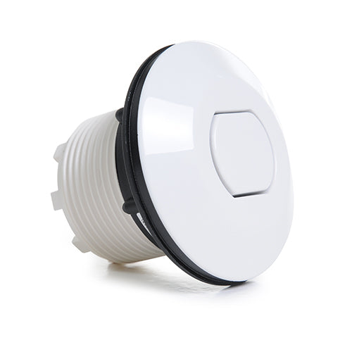 Herga Hard Push Button & Back Nut - White