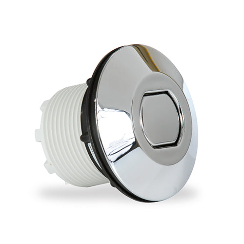 Herga Hard Push Button & Back Nut - Chrome