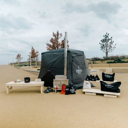 KABINXL | PORTABLE SAUNA | THE COMPLETE SAUNA KIT  (10 – 12 Person)
