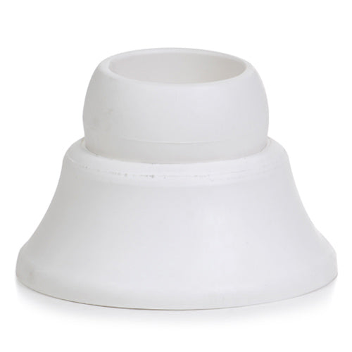 Flexinox 1.7" Stainless Ladder White Rubber End Pad - Pack of 2