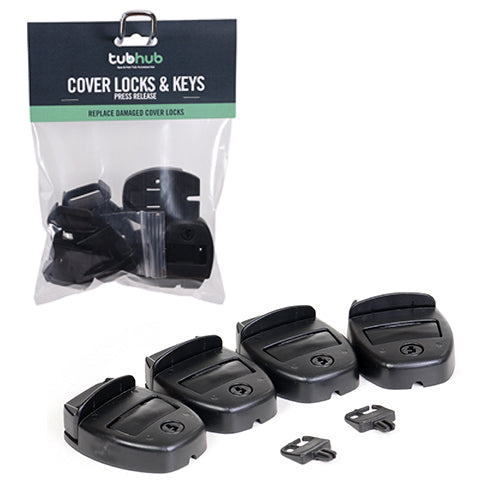 tubhub Replacement Set of Spa Cover Locks and Key - Press Release Operation