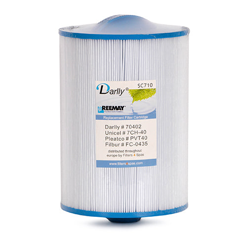 Darlly Standard 40' Spa Cartridge / Darlly SC710 / Filbur FC-0435 / Pleatco PVT40 / Unicel 7CH-40