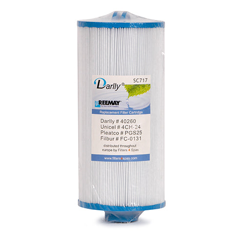 Darlly Standard 25' Spa Cartridge / Darlly SC717 / Filbur FC-0131 / Pleatco PGS25P4 / Unicel 4CH-24