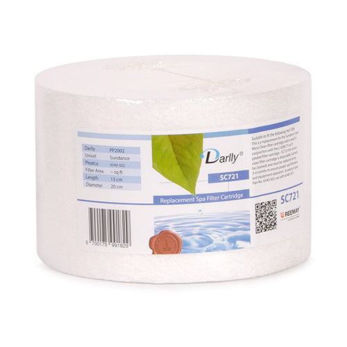 Darlly Standard 85' Microclean 1 Disposable Spa Cartridge / Darlly SC721 / Filbur FC-2812 / Pleatco 6540-502