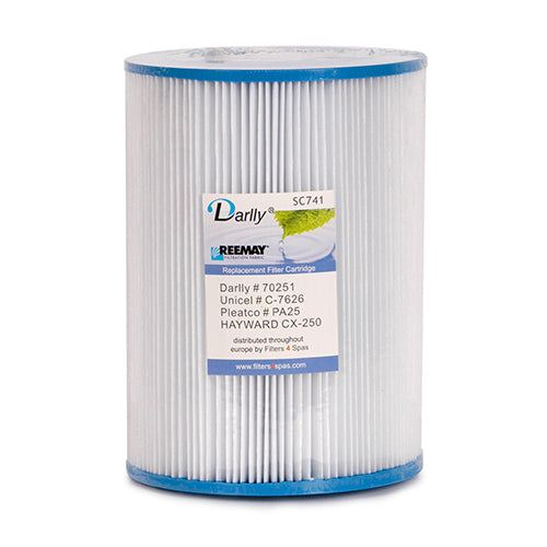 Darlly Standard 25' Spa Cartridge / Darlly SC741 / Filbur FC-1230 / Pleatco PA25 / Unicel C-7626
