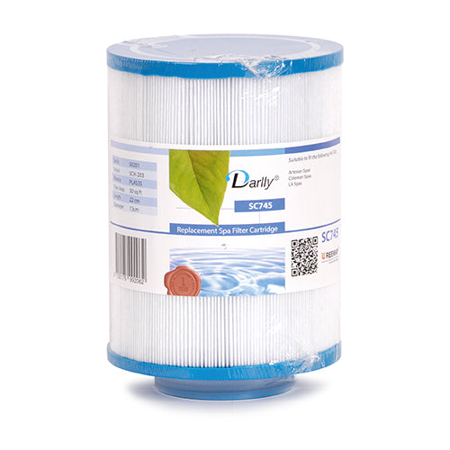Darlly Standard 30' Spa Cartridge / Darlly SC745 / Filbur FL-0303 / Pleatco PLAS35 / Unicel 5CH-203