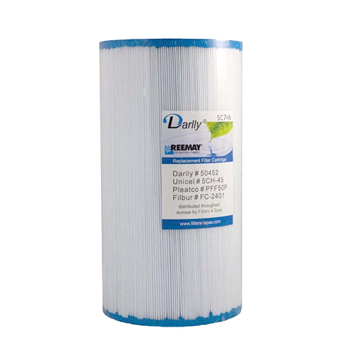 Darlly Standard 45' Spa Cartridge / Darlly SC746 / Filbur FC-2401 / Pleatco PFF50P / Unicel 5CH-45