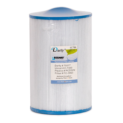 Darlly Standard 50' Spa Cartridge / Darlly SC786 / Filbur FC-3963 / Pleatco PCD50N / Unicel C-7350