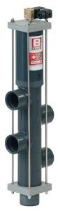 Backwash valve with 90mm solvent connections @ 300mm centres