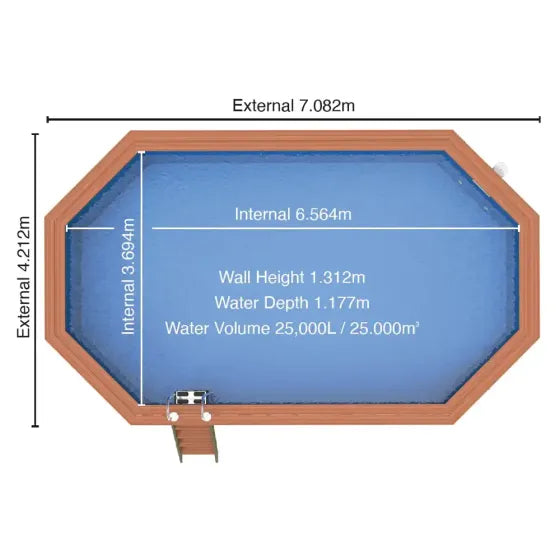 Plastica Bayswater Wooden Pool Package
