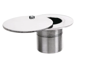 1.5" external thread vac point with lid - 50mm long