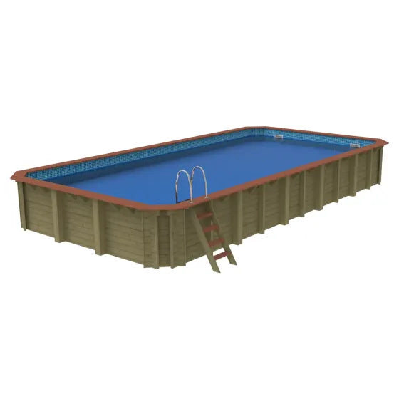 Plastica Chelsea Wooden Pool Package with Argonaut/Endurance Filtration & SwimMaster Counter Current & Invertemp Heat Pump