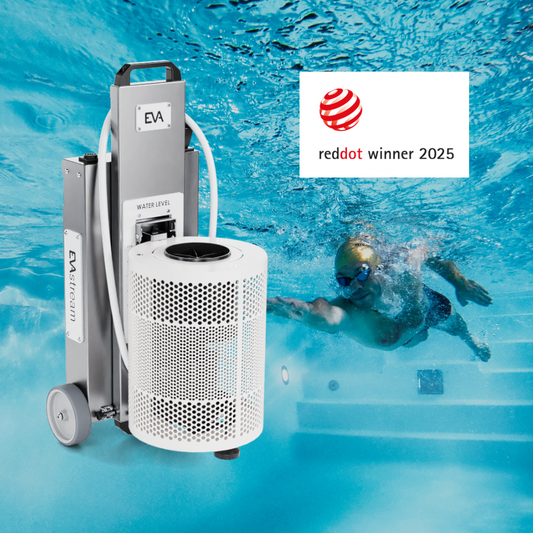 EVAStream Move Plug & Play Counter Current with portable turbine, White, 275 m3/h