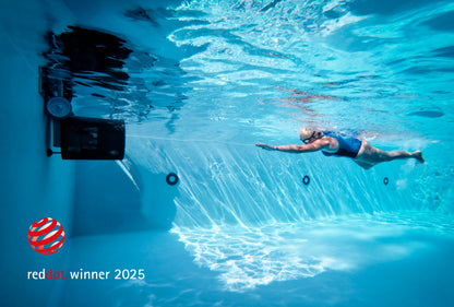 EVAStream Move Plug & Play Counter Current with portable turbine, White, 225 m3/h