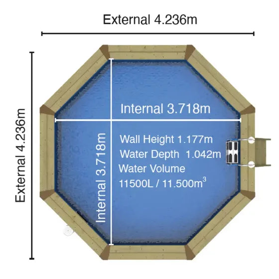 Plastica Eco Small Octagon Pool