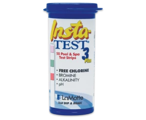 Lamotte Insta 3 Tests Strips pH, Alkalinity and free Chlorine (50’s) - box of 24