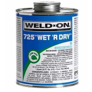 Wet/dry fast cure adhesive - 500ml (sizes up to 3")