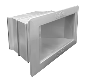 Wide angle extension throat