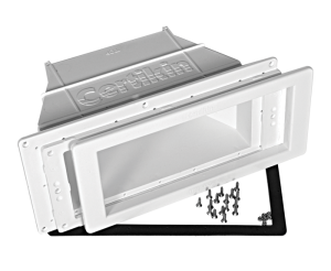 Wide angle extension throat complete