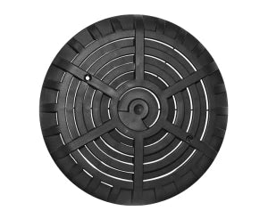 6" Main drain with anti vortex grille - Black