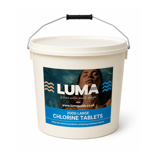 Luma Premium Chlorine Tablets 200g 5kg | Swimming Pool Sanitiser