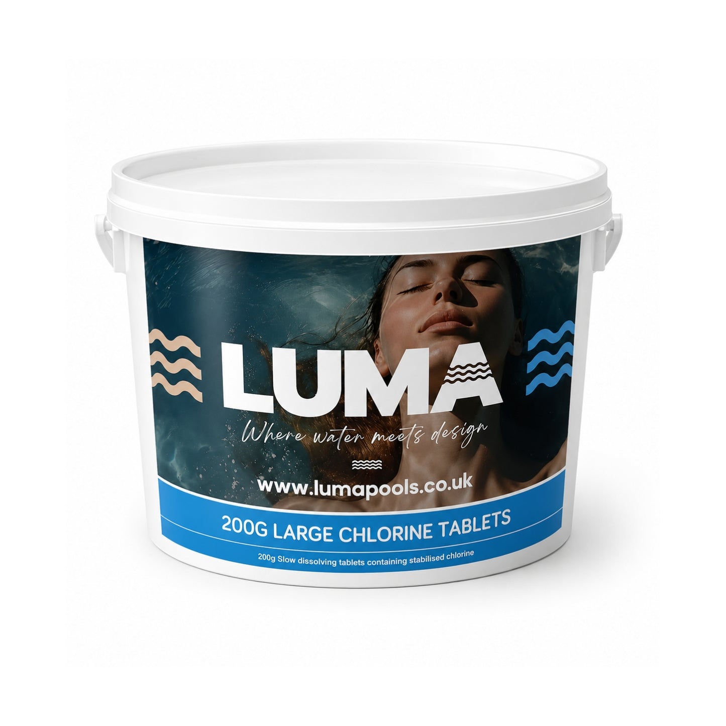 Luma Premium Chlorine Tablets 200g 10kg | Swimming Pool Sanitiser