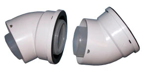 Genie 45° Flue Bend - pair