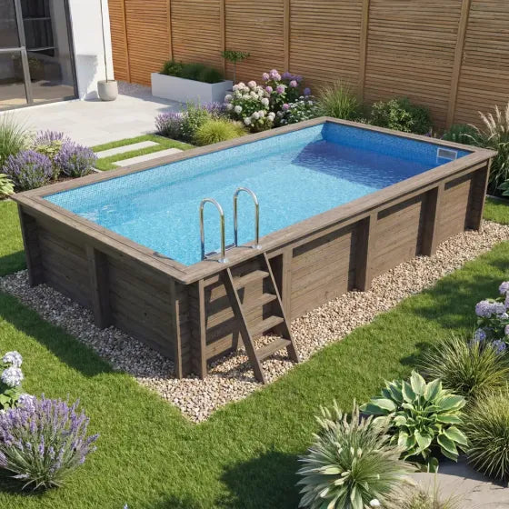 Plastica Nazca 6m x 3m Wooden Pool Package