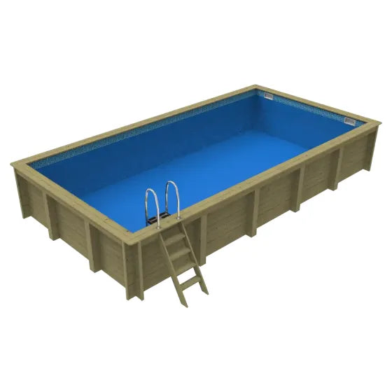 Plastica Nazca 8m x 4m Wooden Pool Package