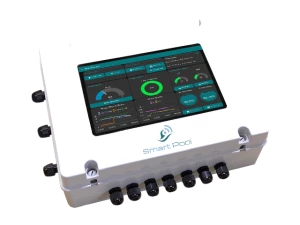 Smart Pool Swimming pool control system with iOS and android control and integrated display