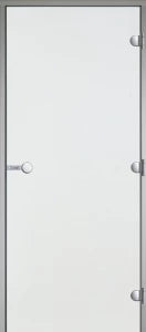 Harvia Glass Steam Room Door 1890mm x 890mm Clear Glass - Aluminium Frame
