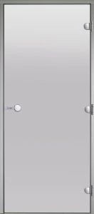 Harvia Glass Steam Room Door 1890mm x 690mm Satin Glass - Aluminium Frame