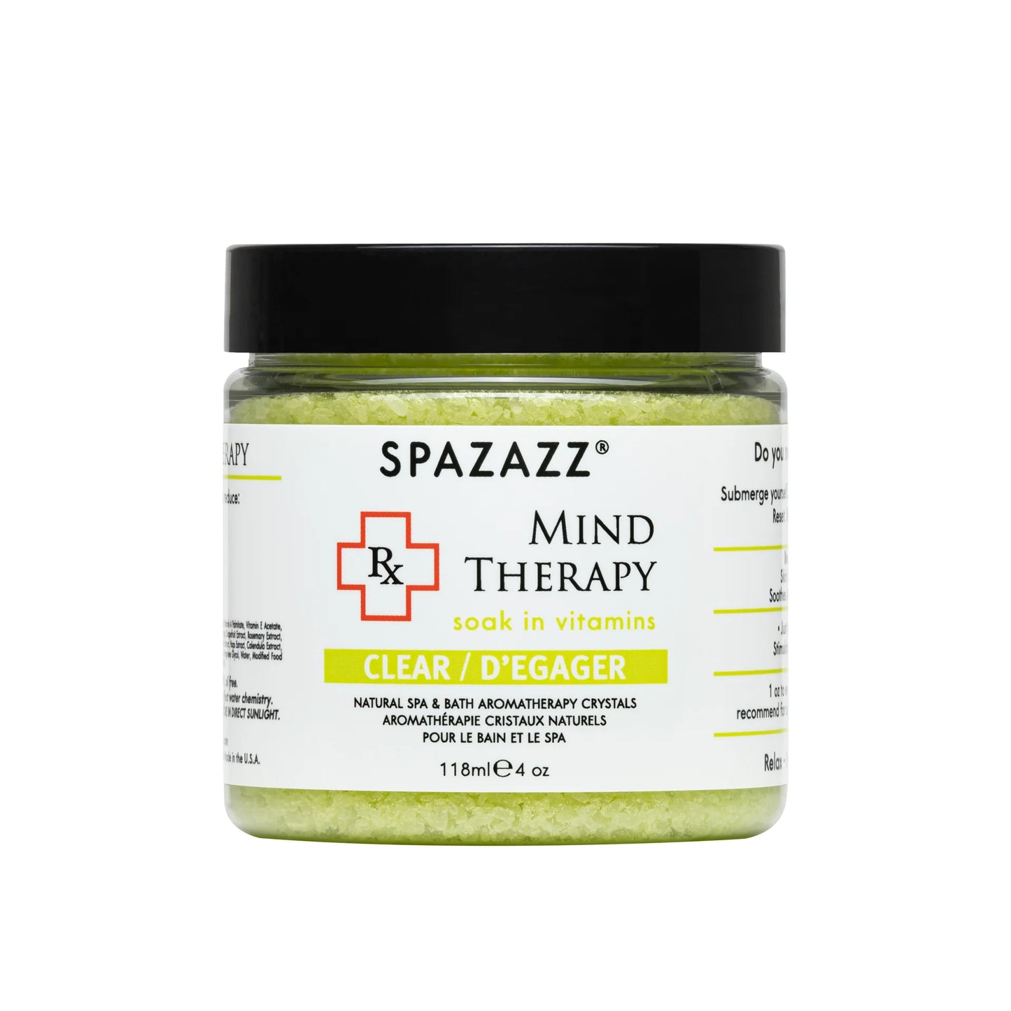 Spazazz RX Therapy 113g Spa Crystals - Mind Therapy / Clear