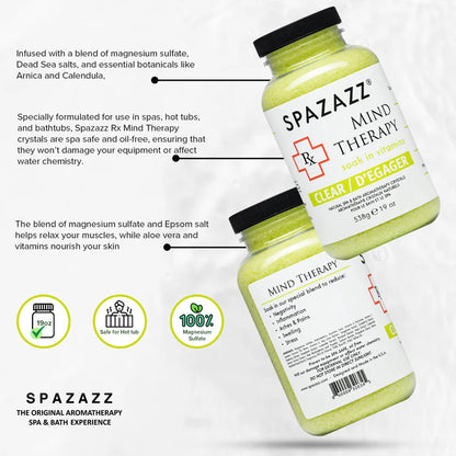 Spazazz RX Therapy 113g Spa Crystals - Mind Therapy / Clear