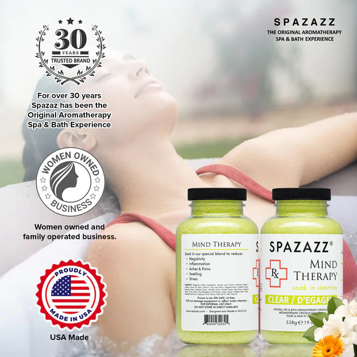 Spazazz RX Therapy 113g Spa Crystals - Mind Therapy / Clear