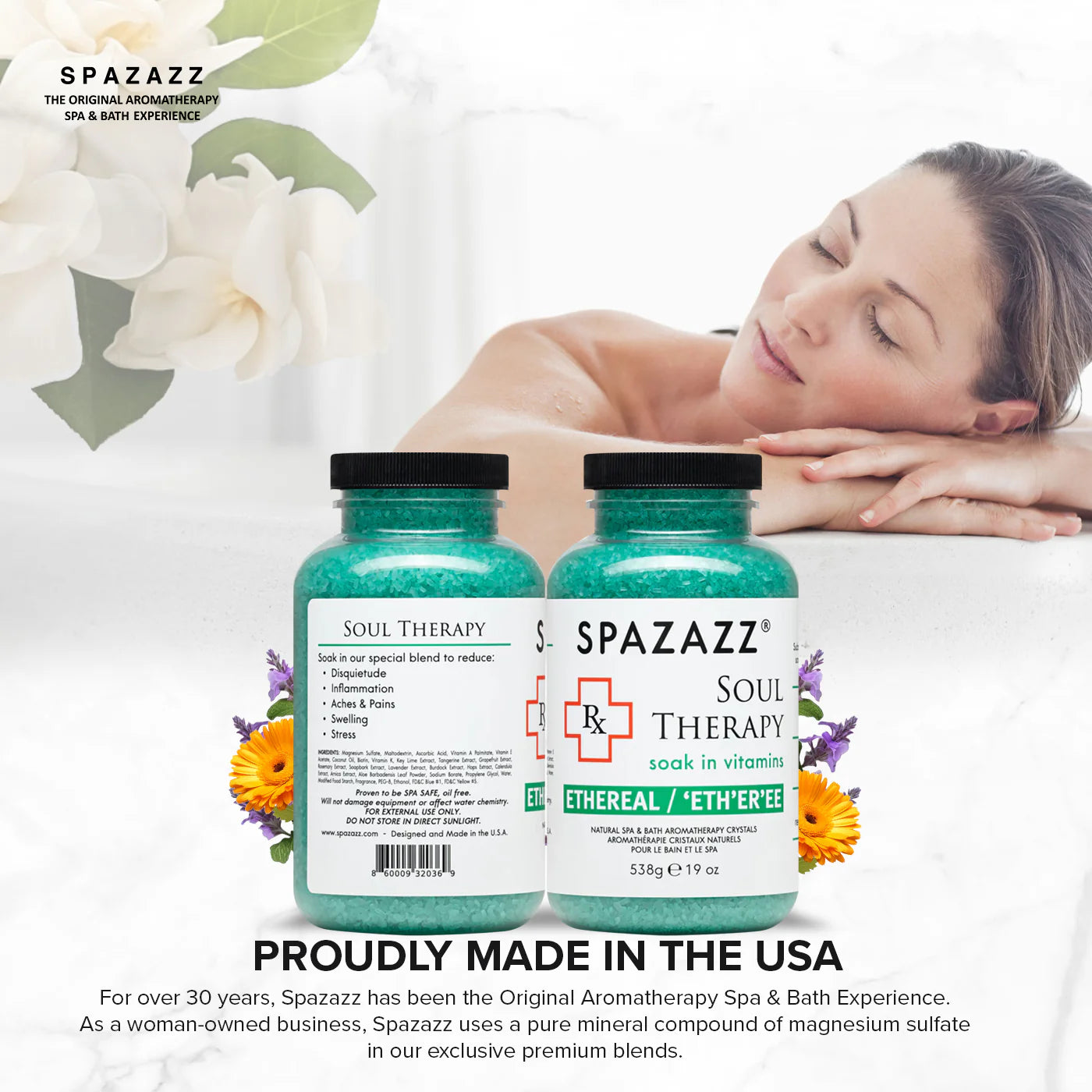Spazazz RX Therapy 113g Spa Crystals - Soul Therapy / Ethereal