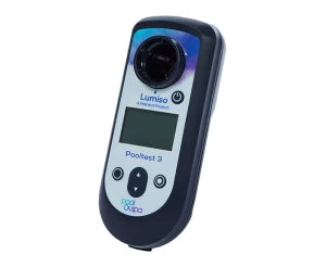 Palintest Lumiso Pooltest 3, 0 - 5ppm Chlorine, 6.5 - 8.4 pH, 0 - 200ppm Cyanuric Acid. Supplied in a hard case. Can be used with extended range tablets - 0-10ppm Chlorine