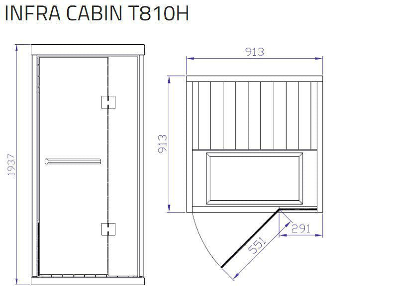 Tylo Infrared Room T810H Grey