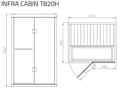 Tylo Infrared Room T820H Grey