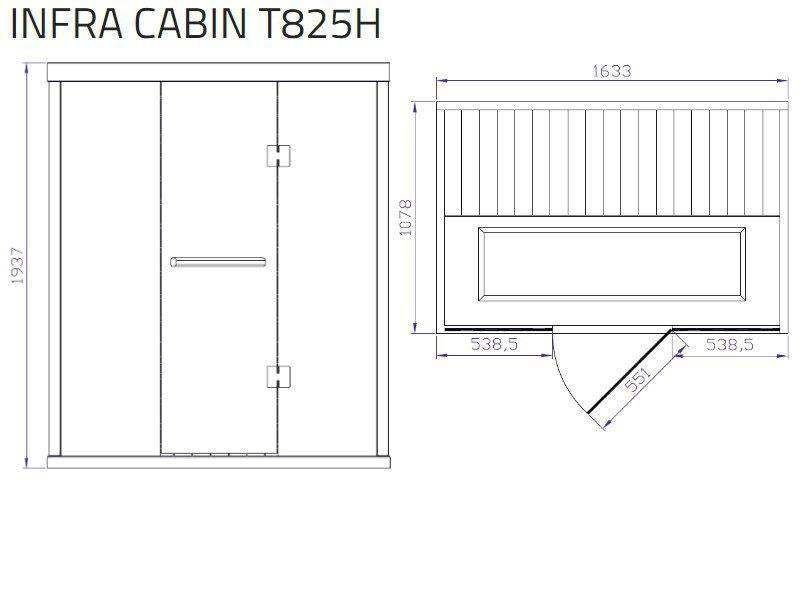 Tylo Infrared Room T825H Grey