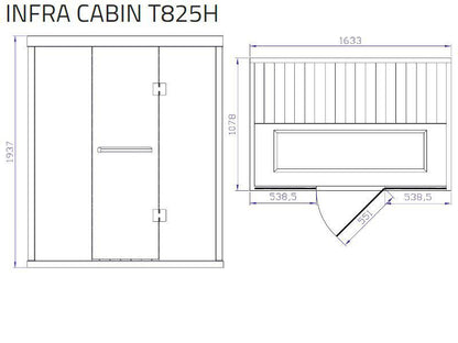 Tylo Infrared Room T825H Grey