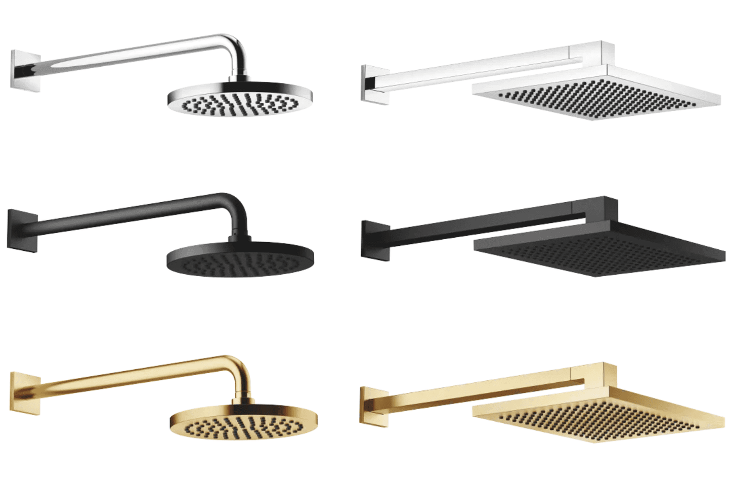 Tylo Rain Shower, Square, Matt Black