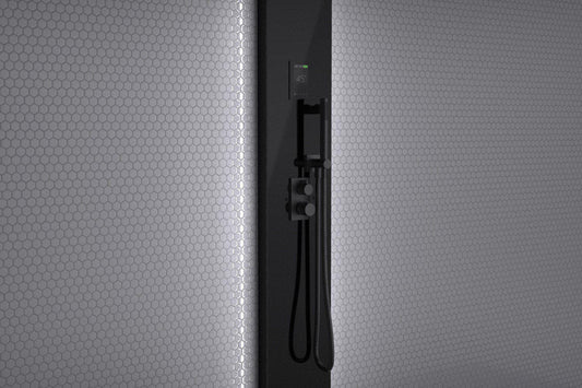 Tylo Stella Steam Shower Column 2/4  Matt Black / Black Column