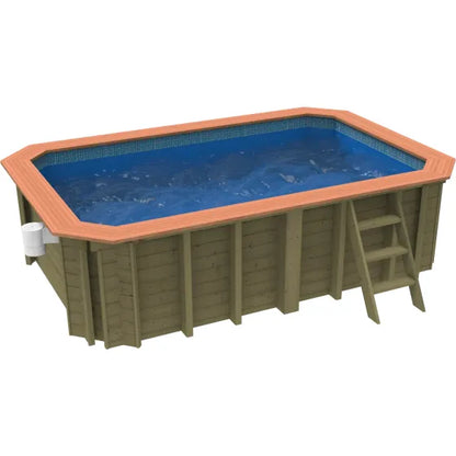 Plastica Wooden Exercise Pool Package with Argonaut/Endurance Filtration & SwimMaster Counter Current