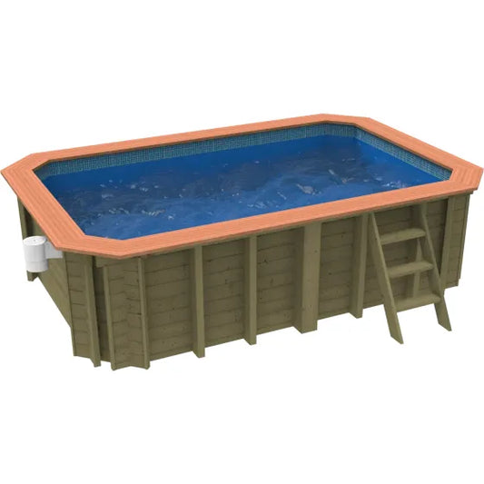 Plastica Wooden Exercise Pool Package with Argonaut/Endurance Filtration & SwimMaster Counter Current