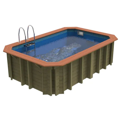 Plastica Wooden Exercise Pool Package with Argonaut/Endurance Filtration & SwimMaster Counter Current & Invertemp Heat Pump