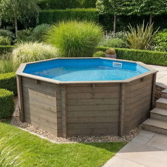 Plastica 10ft Wooden Fun Pool 3ft deep Package