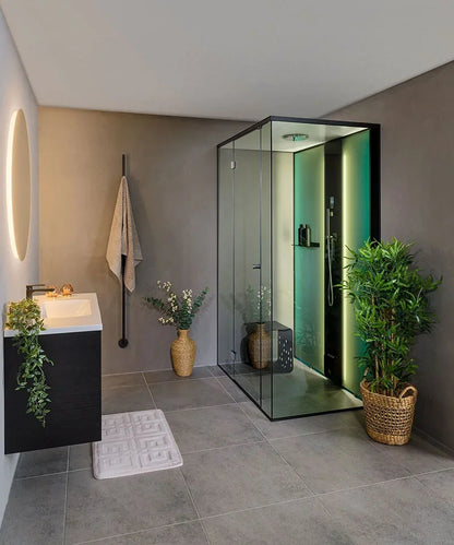 Tylo Vista 130 Left CO Steam Shower Corner Fit Enclosure